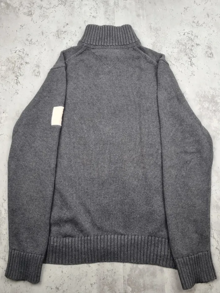 Gilet zippé Tommy Hilfiger gris – Taille L Hommes (mesures en photos) - photo numéro 4