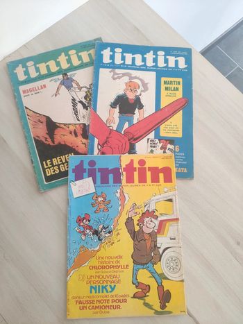 Lot de 3 Tintin journal des super jeunes 229 1229 1231