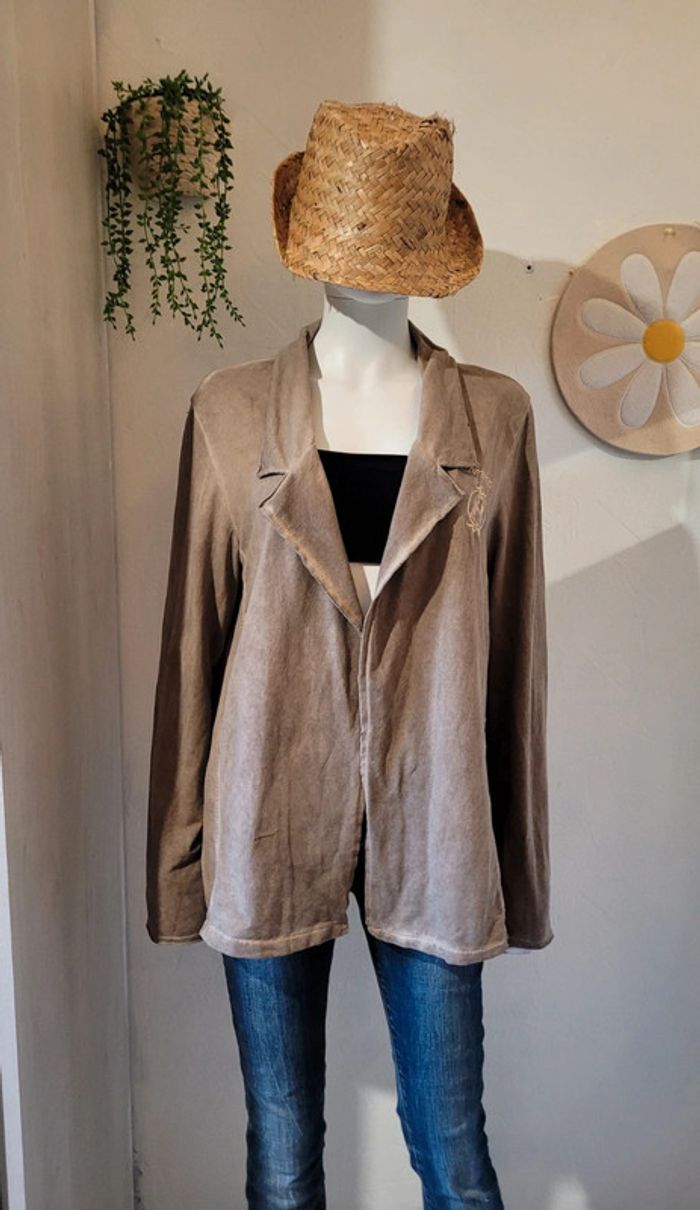 Veste délavé 100% coton - photo numéro 2