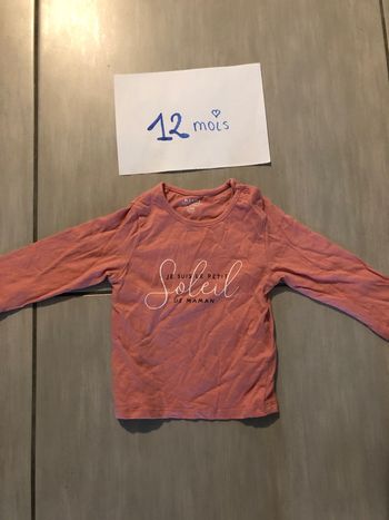T-shirt manches longues 12 mois