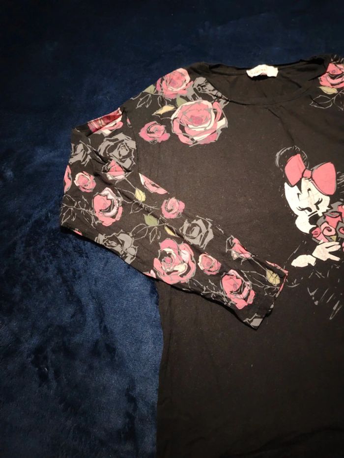 Tee shirt femme manches longues Minnie Disneyland Paris taille L tbe - photo numéro 3
