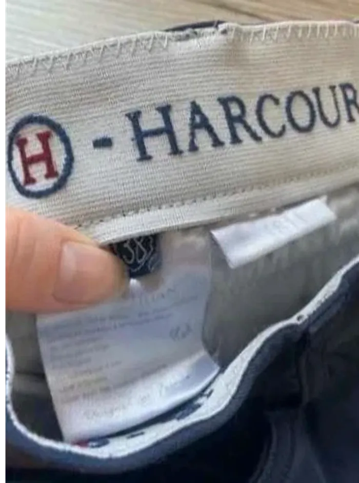 Pantalon Harcour Bleu Marine – Taille 38 – Très Bon État – Gros Grip - photo numéro 4