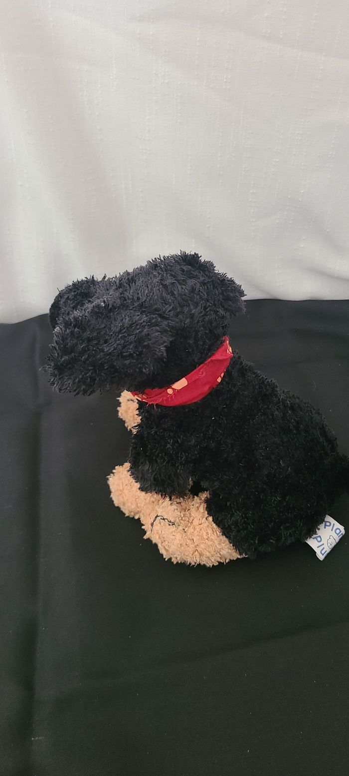 Peluche Chien noir et marron - photo numéro 3