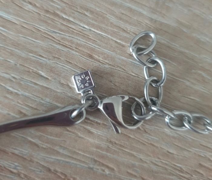 Collier acier inoxydable VICTORIA (valeur 119€) Long 42+5cm - NEUF - photo numéro 4
