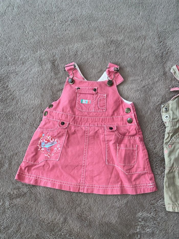 🌸lot deux robe salopette 6 mois - photo numéro 3