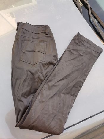 Pantalon noir satinée