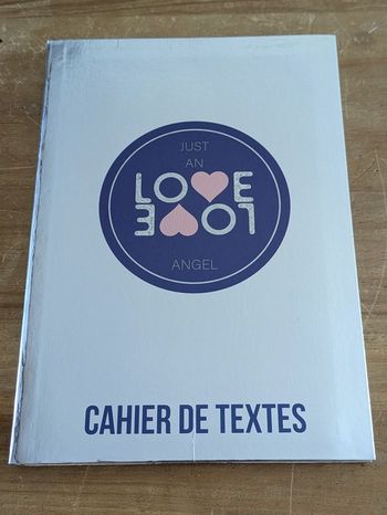 Cahier de texte neuf fille love love 15,5x21,5 cm