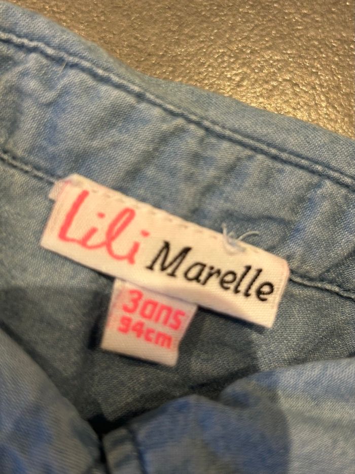 Chemise en jean fille 3 ans - photo numéro 3