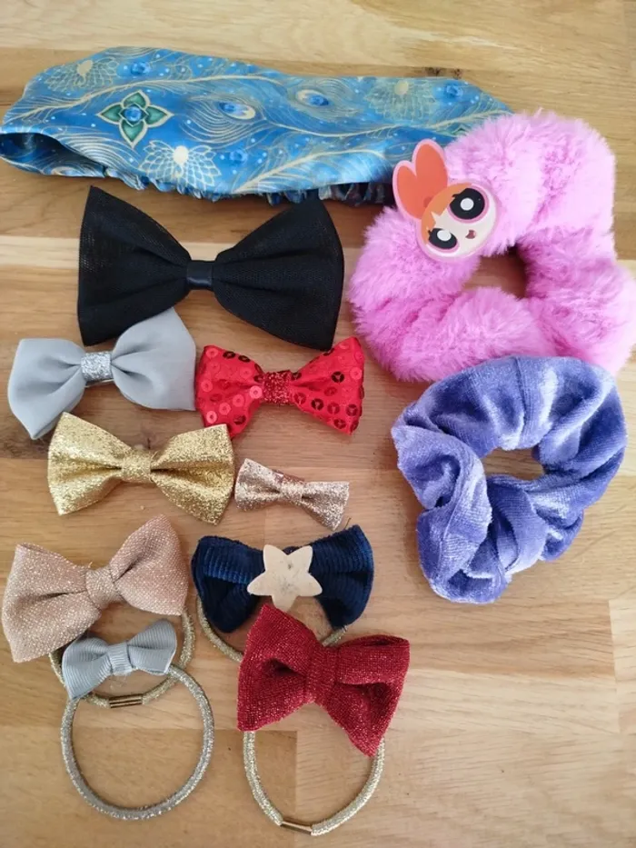 Lots barrettes, chouchou