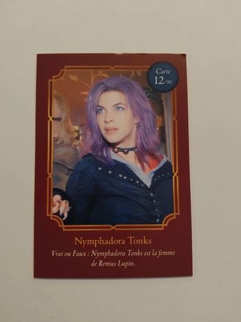 🃏 Carte Harry Potter (Auchan) - Wizarding World - Nymphadora Tonks 12/90