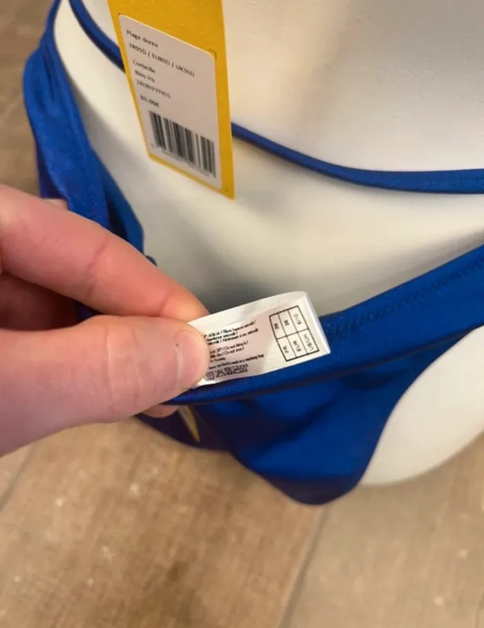 Maillot 2 pièces Ysé bleu iris 38 / M Neuf - photo numéro 6