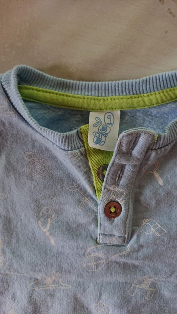 Pull garçon 9 mois en bon état - photo numéro 3