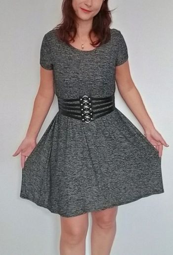 Robe fluide casualle grise