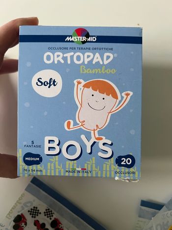 Cache œil ortopad garçon bamboo soft