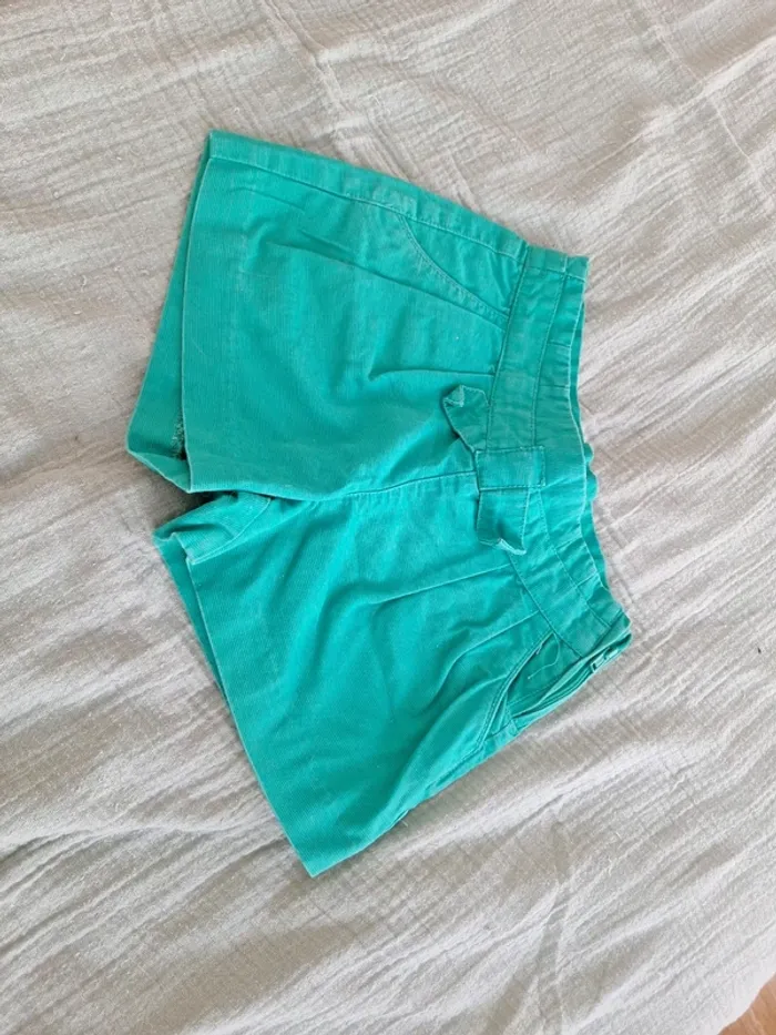 Joli short vert okaidi