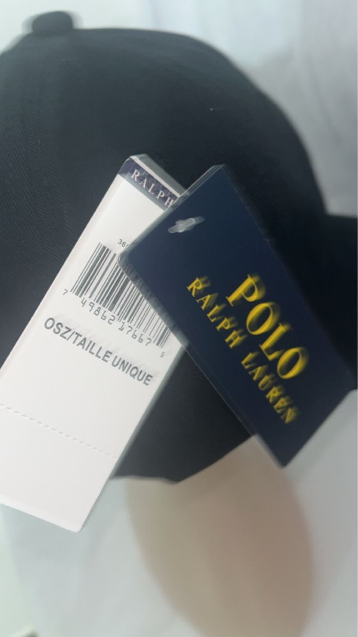 Casquette Ralph Lauren neuf noir - photo numéro 2