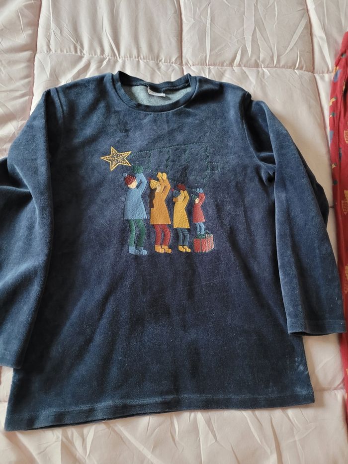 pyjama bi matière velour/coton tao 10ans collection Noël (10e) - photo numéro 2