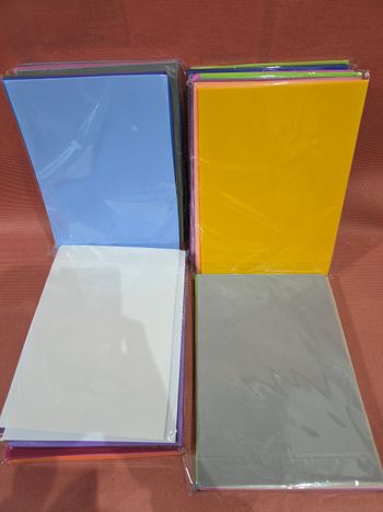 lot de 10 paquets de papier mousse eva a4 (100 feuilles)
