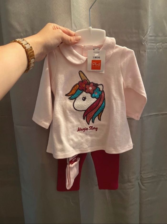 Ensemble bébé licorne