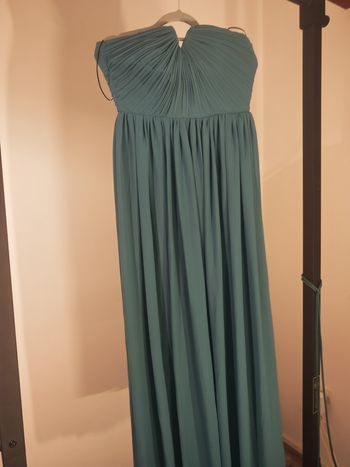 Robe bustier longue H&M vert d’eau – Taille 36 – élégante