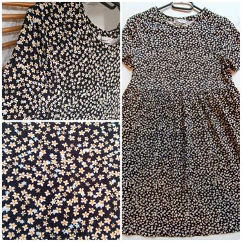 Robe Pull&Bear - taille S - noir et fleurs