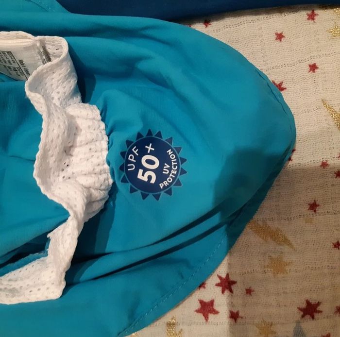 Combinaison maillot de bain et casquette 3-4 ans Nabaji decathlon UPF 50 - photo numéro 4
