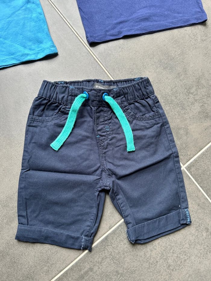 Lot de 3 articles: 2 t-shirts manches courtes et un short bermuda garçon in extenso - photo numéro 8