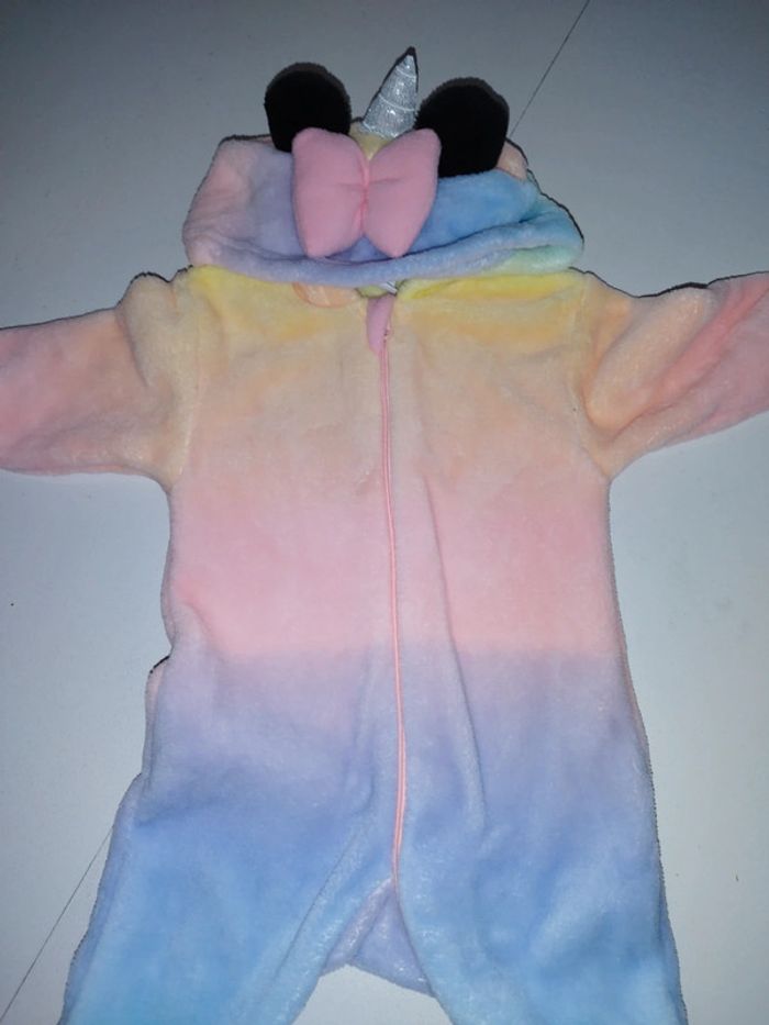 Combinaison licorne mickey polaire 6/9 mois Disney - photo numéro 3