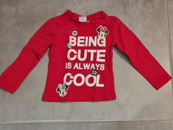 Tee shirt manches longues minnie 2 ans
