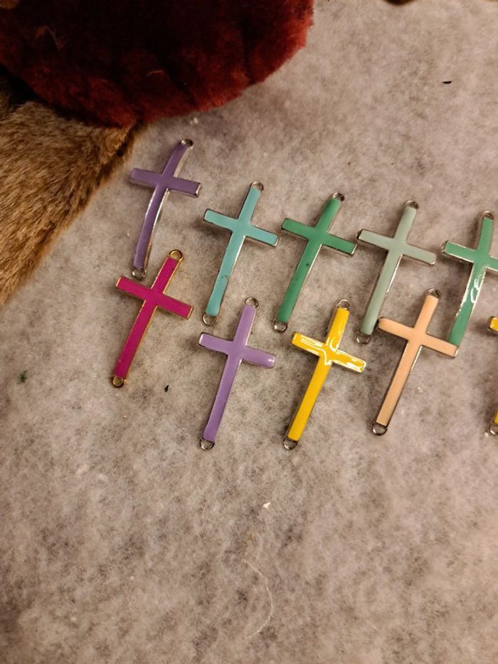 Lot de croix multicolore - photo numéro 2