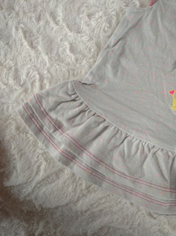 Robe courte ou tunique manches courtes Fille 9 mois Couronne Cœur oiseau Orchestra - photo numéro 6