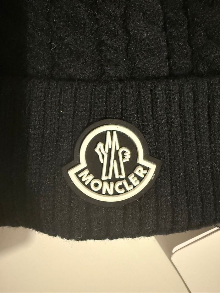 Bonnet à pompon Moncler noir - photo numéro 4