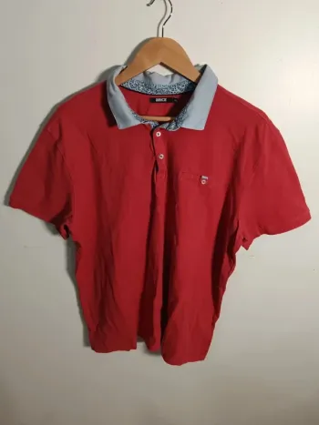 C10 polo rouge Brice XXL