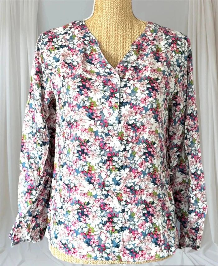 Blouse fleurie 36/38 S/M - photo numéro 2