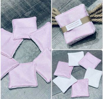 Lot de 6 lingettes lavable et réutilisable