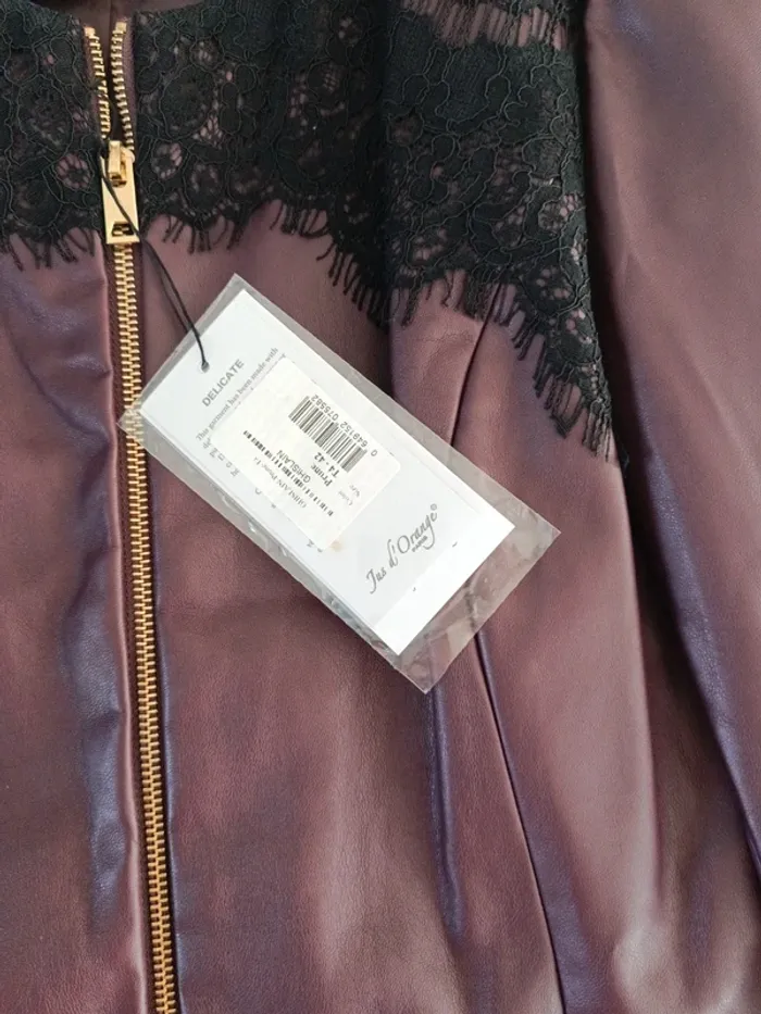 Veste simili cuir neuve femme 42 - photo numéro 2