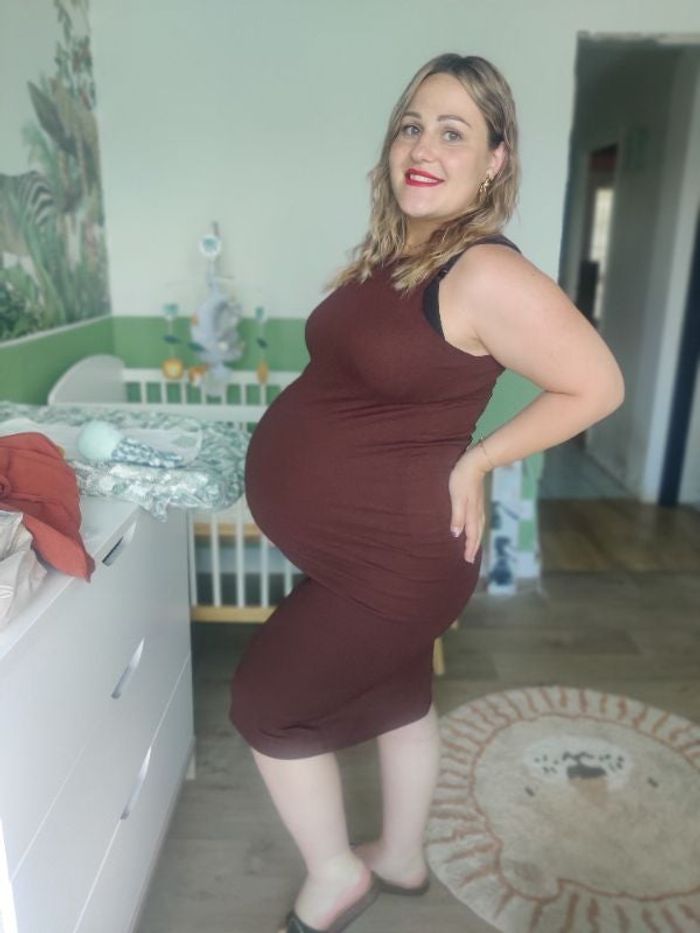 Robe longue prêt du corps maternité grossesse