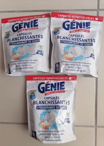 Capsules blanchissantes Génie