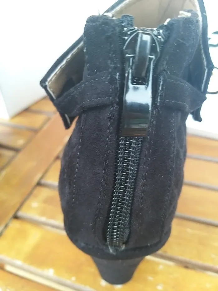 Bottine femme noire compensée - photo numéro 4