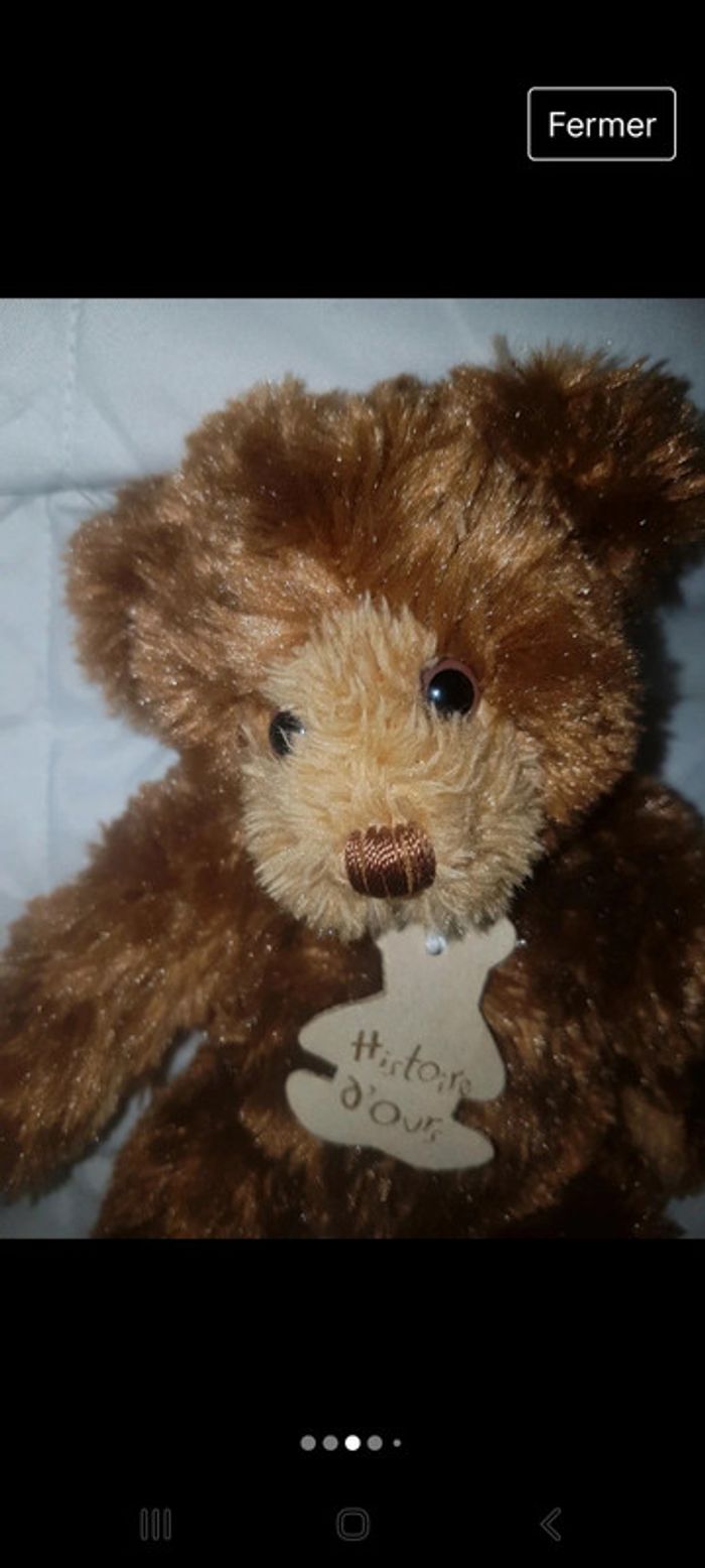 Ours en peluche teddy bear vintage
Histoire d'ours 22 cm - photo numéro 4