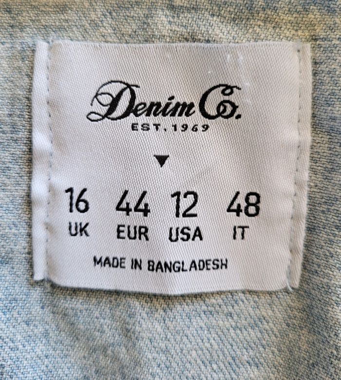 Veste en jean oversize bleue claire Denim Co Taille 44 46 - photo numéro 10