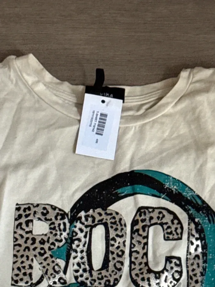 T-shirt Anna imprimé taille M coton - photo numéro 5