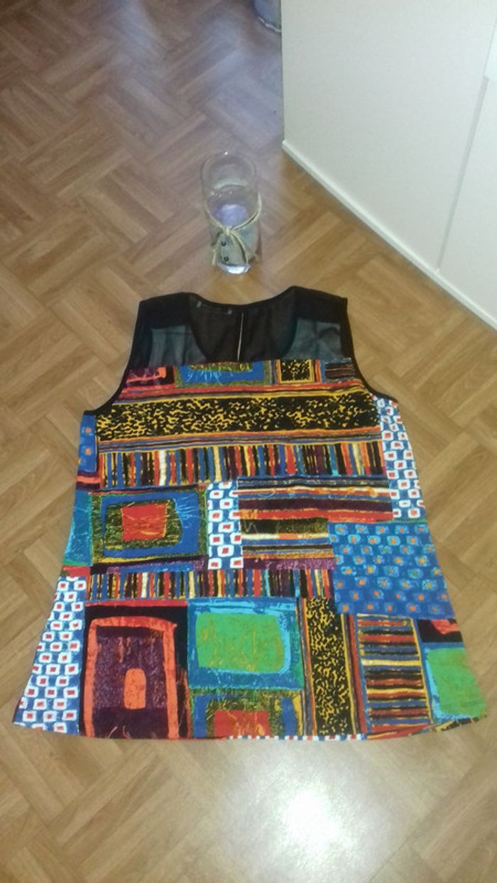 Top imprimé et dos en voiles - photo numéro 2