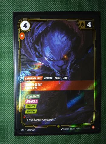 RIFTBOUND Rengar, Unseen UNL-24a/219 - SHOWCASE - 1ère édition Unleashed