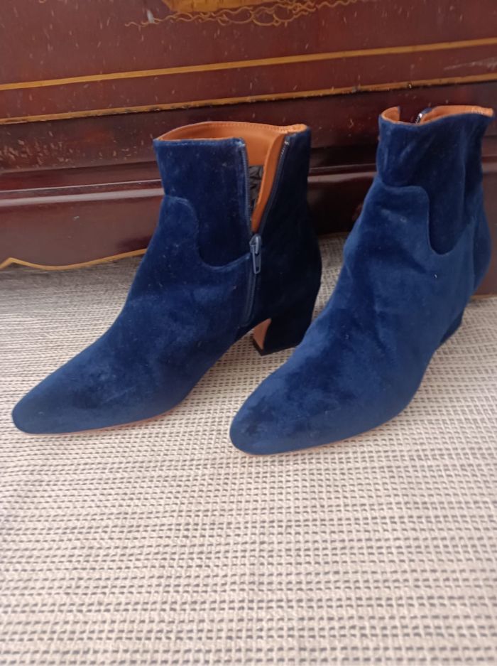 Bottines miista Bleu Roi – Taille 39 – Talons 6 cm - photo numéro 2
