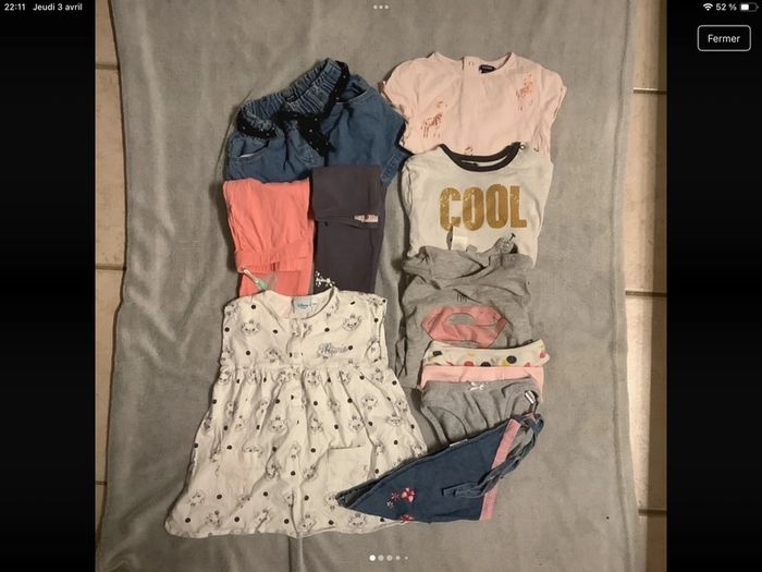 Lot divers vêtements taille 24 mois