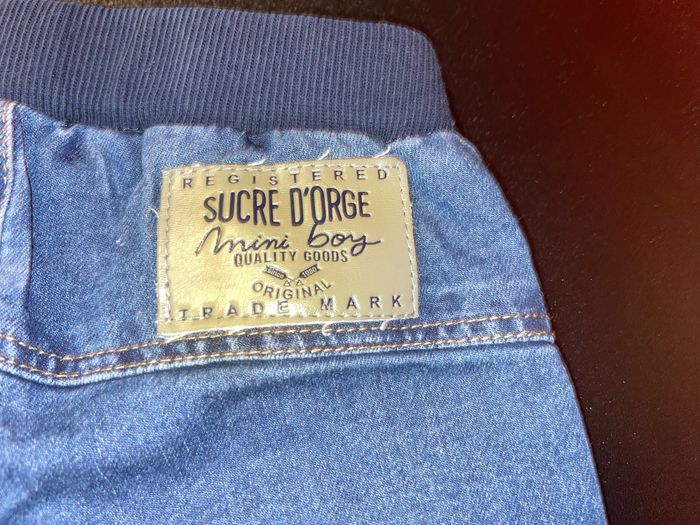 Jean slim bébé bleu sucre d’orge taille 9 mois - photo numéro 3