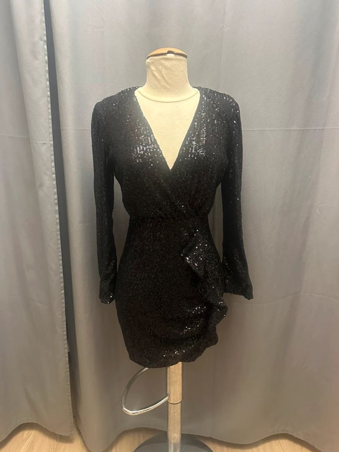 Robe sequins noir t38