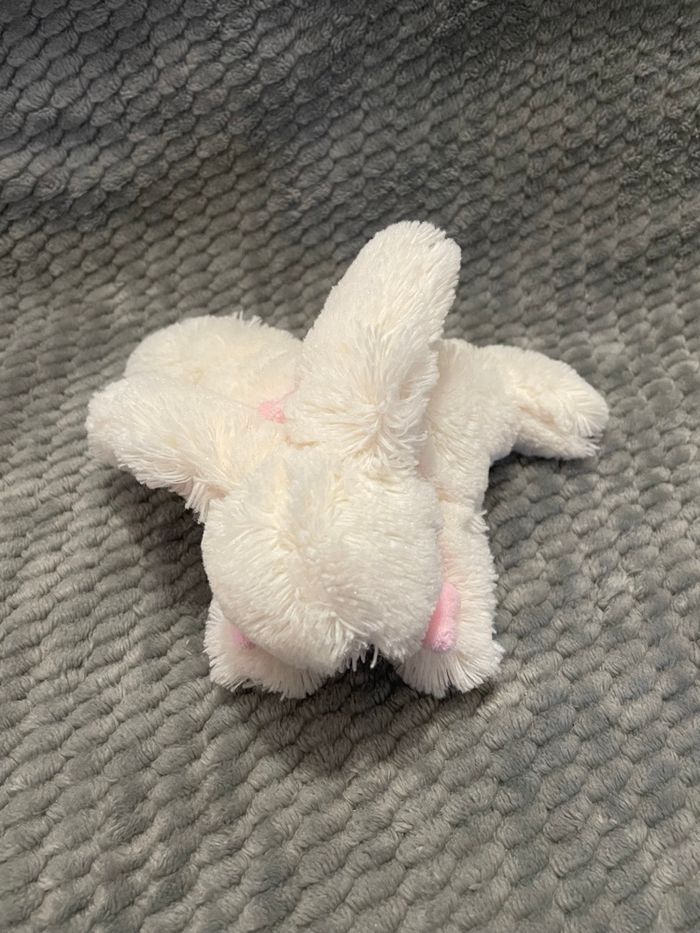 Doudou peluche lapin blanc rose Bonbon DC3375 Doudou et Compagnie - photo numéro 2