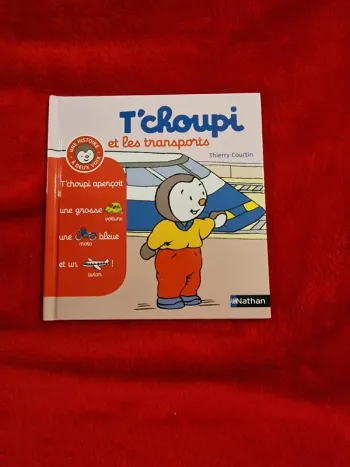 Livre 10 t'choupi et les transports